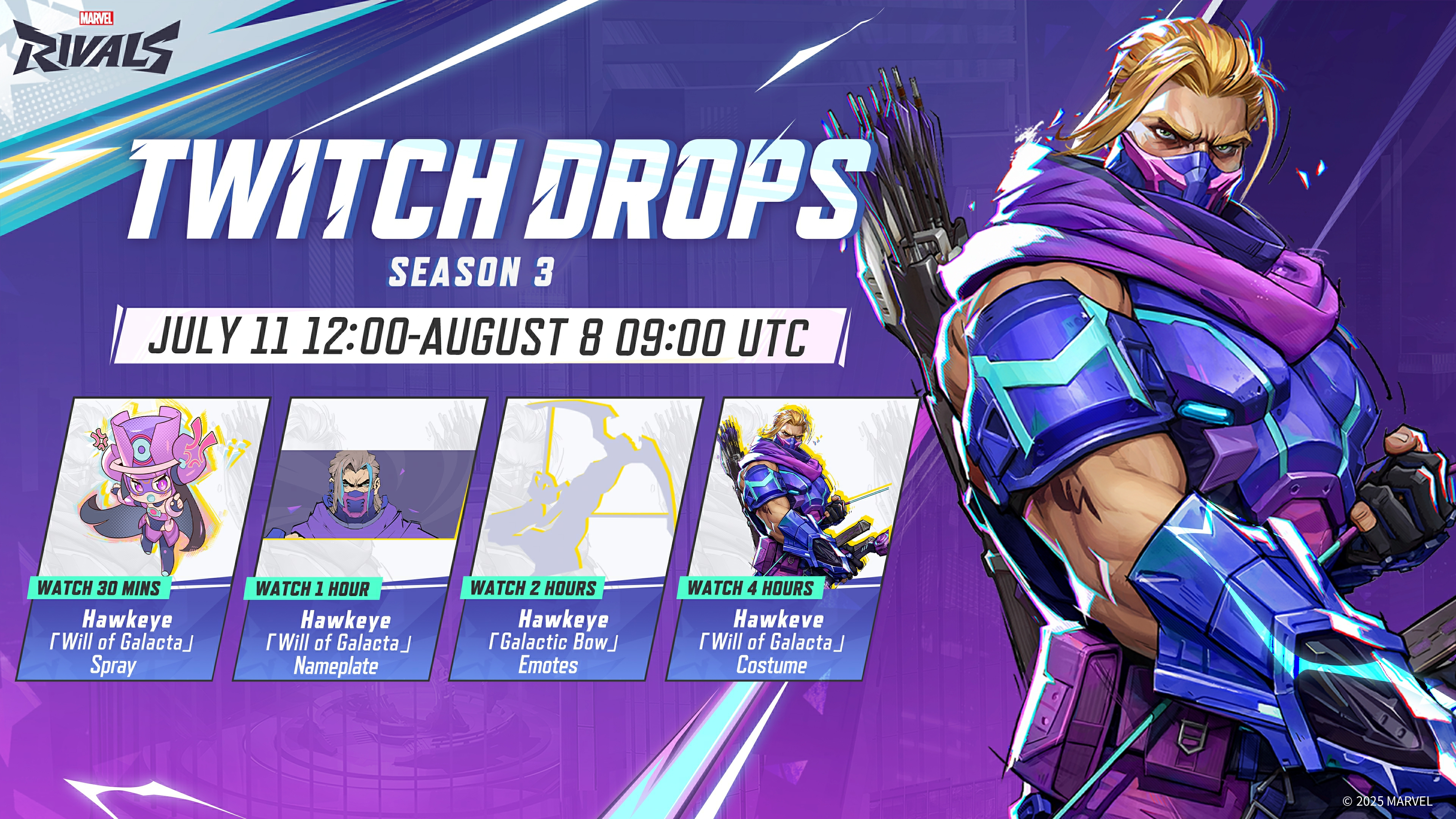 Marvel Rivals Season 3.0 Twitch Drops