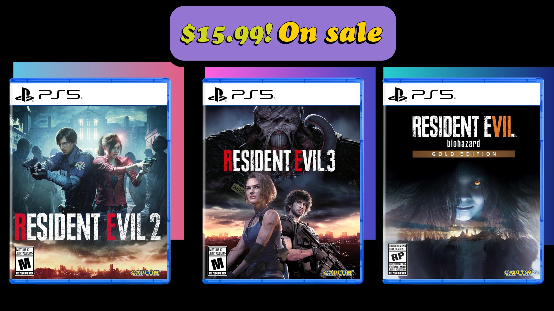 Amazon Gaming Week is on now! Here are the three Resident Evil games on sale now!